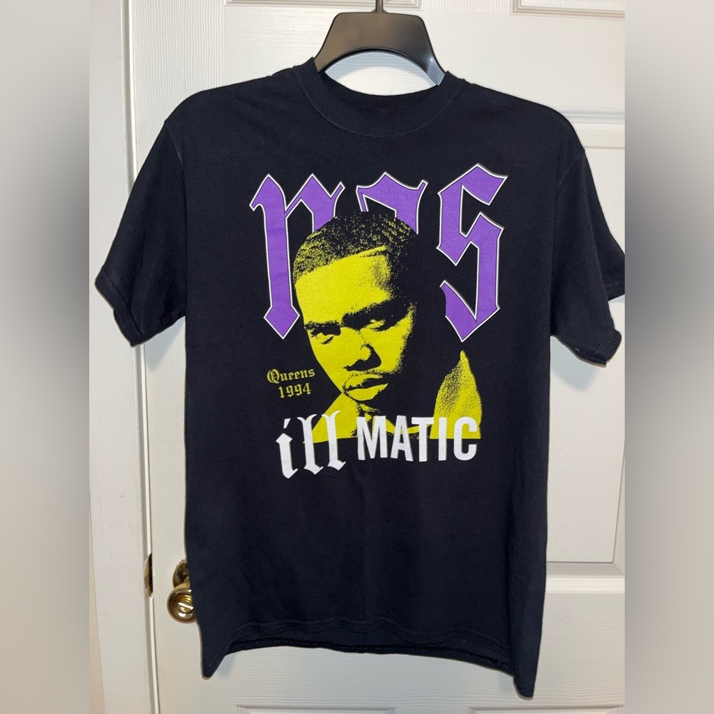 NAS ill MATIC Throwback Men's Black T-shirt - Size M